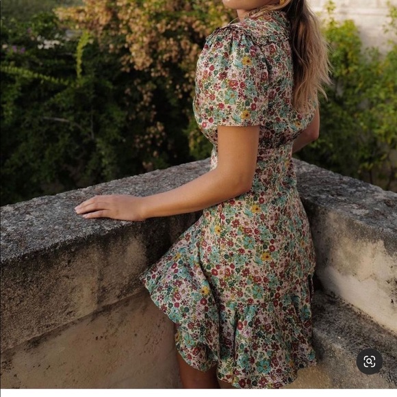 🌸 SANDRO 🌸Fee Floral Ruffle Dress SANDRO - Picture 12 of 16